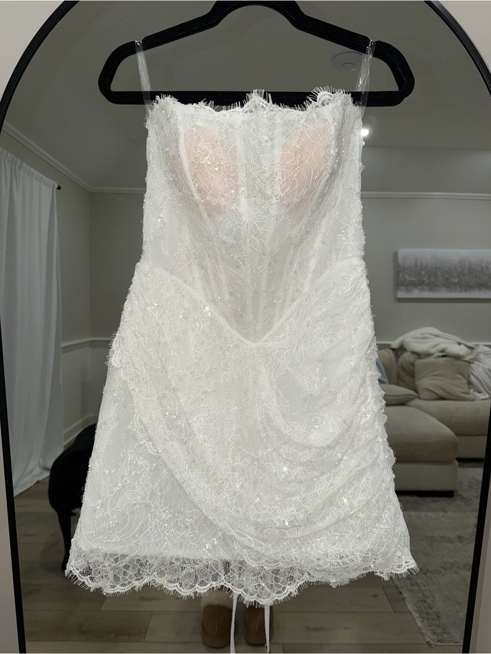 Rosie Etienne Strapless Lace Dress
Never Worn 
Original Box included 
US size 12
